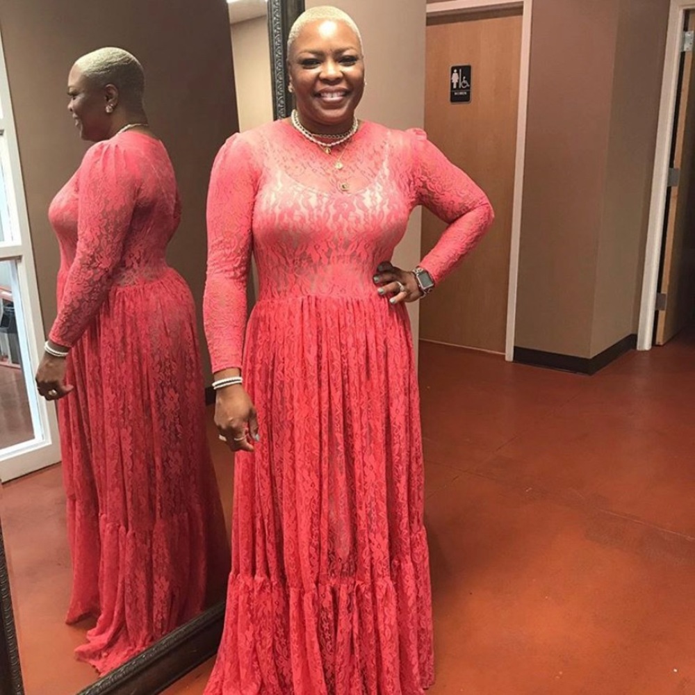 Custom Coral Maxi Dress